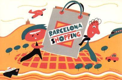 POSTAL PV04917: Publicidad Barcelona Shopping autor Rocarols, Cambra de Comerç