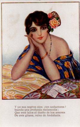 POSTAL PV04840: Mujer por E. Aracil nº 514. N. Coll Salieti