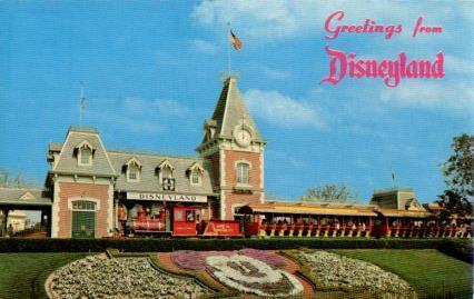 POSTAL PV04838: Passenger train, Disneyland