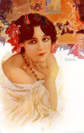 POSTAL PV04832: La cupletista por Chantecler nº 787. N. Coll Salieti
