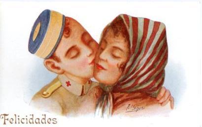 POSTAL PV04820: El adios a la madre por J. Ibañez nº 908, N. Coll Salieti