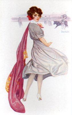 POSTAL PV04815: Tipo mujer torera por Chantecler nº 861. N. Coll Salieti