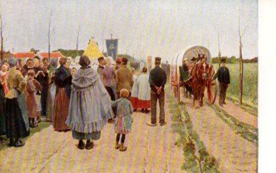 POSTAL PV04814: Campesinos esperando el regreso de los peregrinos por Leempute nº 951