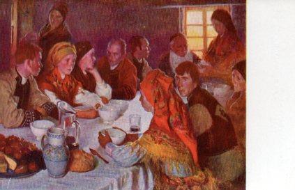 POSTAL PV04841: Celebrando la fiesta por F. Alvarez nº 237.  N. Coll Salieti