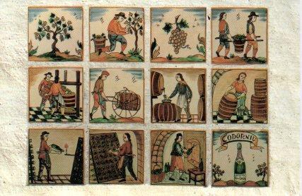 POSTAL PV04861: Publicidad Cavas Codorniu baldosas de ceramica