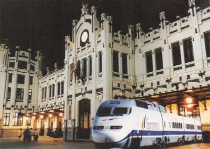 POSTAL PV05021: Publicidad Euromed horarios