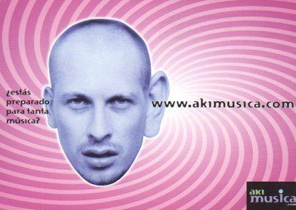 POSTAL PV05019: Publicidad Aki musica