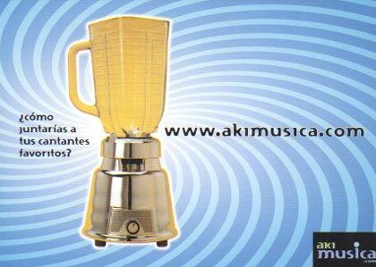 POSTAL PV05018: Publicidad Aki musica