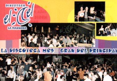 POSTAL PV04965: Publicidad Discoteca el Cel, La Massana