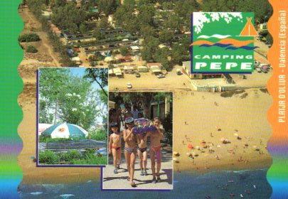 POSTAL PV04968: Camping Pepe, platja d'Oliva, Oliva