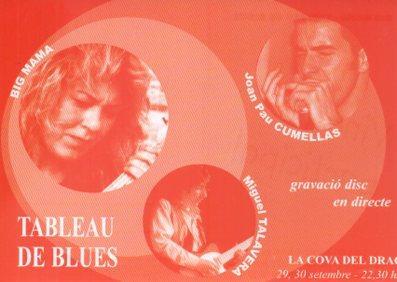 POSTAL PV04985: Publicidad Tableu de Blues a La Cova del Drac
