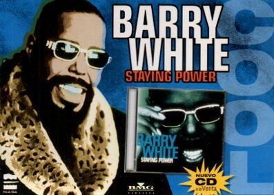POSTAL PV04977: Publicidad Barry White Staying Power nuevocd