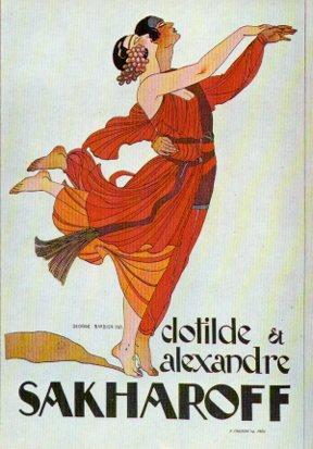 POSTAL PV05703: Clotilde & Alexandre Sakharoff. Dance et Magie D &
