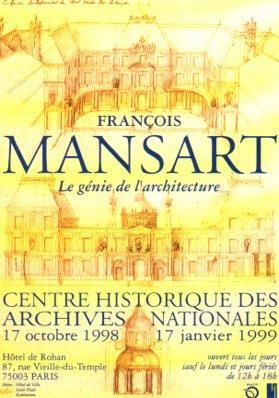 POSTAL PV05752: François Mansart en Centre Historique des Archives Nationales, Hotel de Rohan 1998