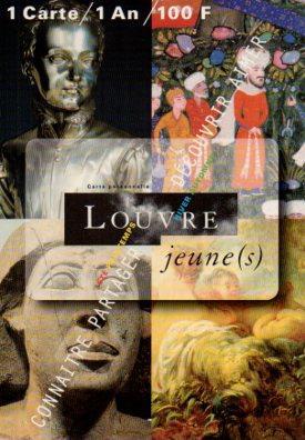 POSTAL PV05637: La carte Louvre jeunes 