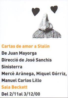 POSTAL PV05639: Cartas de amor a Stalin en Sala Beckett 