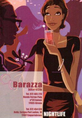 POSTAL PV05646: Publicidad Barazza juice café en Girona