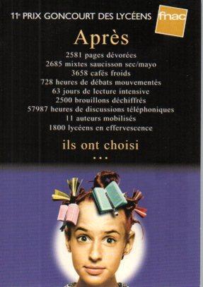 POSTAL PV05620: 11 Prix Goncourt des Lyceens, Fnac