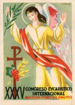 POSTAL PV05662: XXXV Congreso Eucaristico Internacional, Barcelona 1952