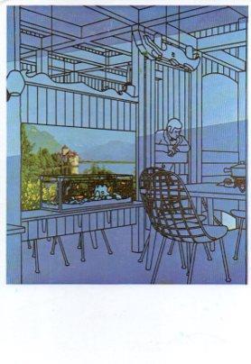 POSTAL PV05871: After lunch por Patrick Caulfield 
