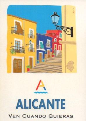 POSTAL PV05842: Publicidad Ayuntamiento de Alicante Ven cuando quieras