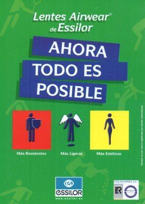 POSTAL PV05847: Publicidad Lentes Airwear de Essilor
