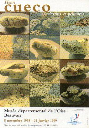 POSTAL PV05853: Henri Cueco, Musee departemental de l'Oise Beauvais 1998