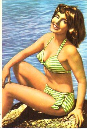 POSTAL PV05907: Caterina Lane en bikini
