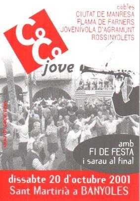 POSTAL PV05784: Publicidad Competencia de Cobles a Banyoles octubre 2001