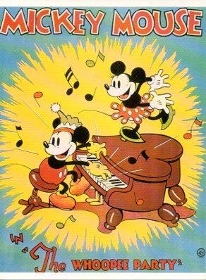 POSTAL PV05613: Mickey Mouse, The Whoopee Party