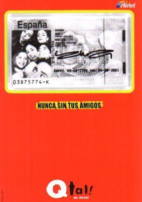 POSTAL PV05799: Publicidad Airtel Que tal nunca sin tus amigos