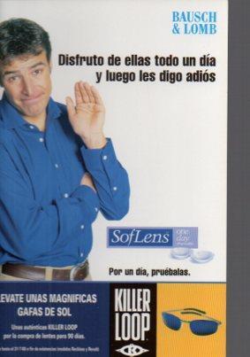 POSTAL PV05819: Publicidad SofLens lentes de contacto Baushh & Lomb