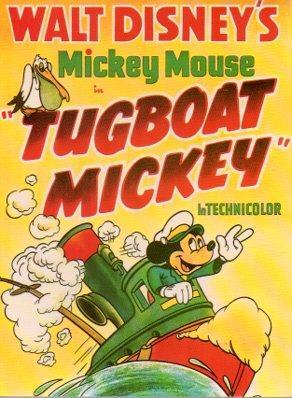 POSTAL PV05612: Mickey Mouse, pelicula Tugboat Mickey. Walt Disney's