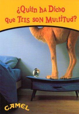 POSTAL PV05403: Publicidad Camel. Quien te ha dicho que tres son multitud