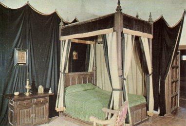 POSTAL PV05424: Monasterio San Jeronimo de Yuste. Cama de Carlos V