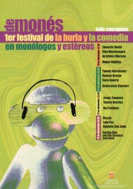 POSTAL PV05387: Publicidad de Mones Sala Cuasquias, 1er festival de la burla