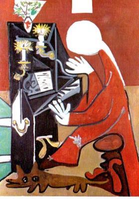 POSTAL PV05442: El Piano por Picasso