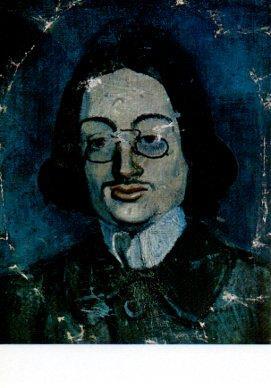POSTAL PV05430: Retrato azul de Jaime Sabartes por Picasso
