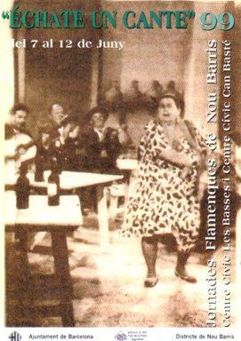 POSTAL PV05345: Publicidad Echate un cante 99, Jornadas Flamencas en Barcelona