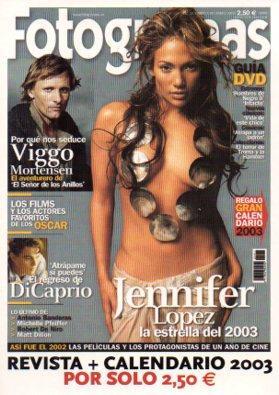 POSTAL PV05330: Publicidad Fotogramas portada Jennifer Lopez 