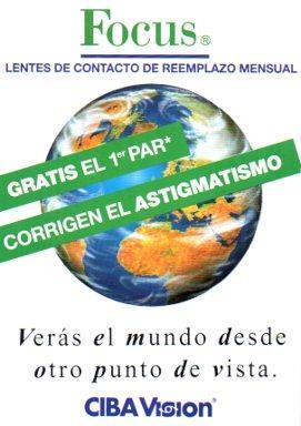 POSTAL PV05351: Publicidad Focus lentes de contacto, Ciba Vision