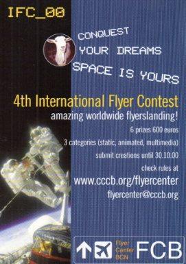 POSTAL PV05352: Publicidad Flyer Center BCN, 4th International Contest