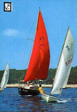 POSTAL PV05460: Coleccion 5 modelos. Velero deportivo nº4