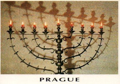 POSTAL PV05569: Pinkus Synagogue with names of Jews killed by Nazis, Prague