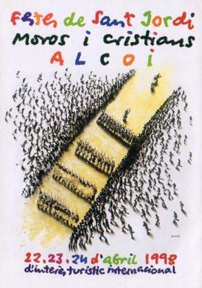 POSTAL PV05565: Festes Sant Jordi Moros i Cristians Alcoi 1998