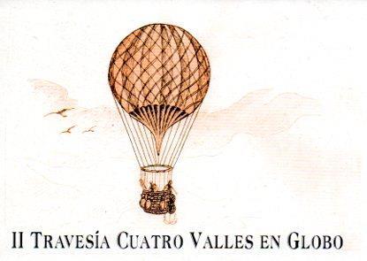 POSTAL PV05545: II Travesia Cuatro Valles en Globo en Vegacervera