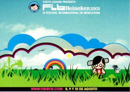 POSTAL PV05546: IX Festival Internacional de Benicassim Heineken 2003