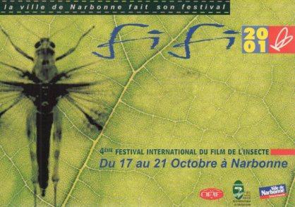 POSTAL PV05549: 4 Festival International du Film de l'Insecte a Narbonne