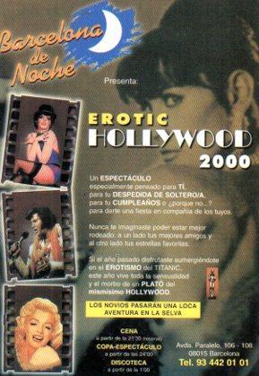 POSTAL PV05595: Erotic Hollywood 2000 en Barcelona