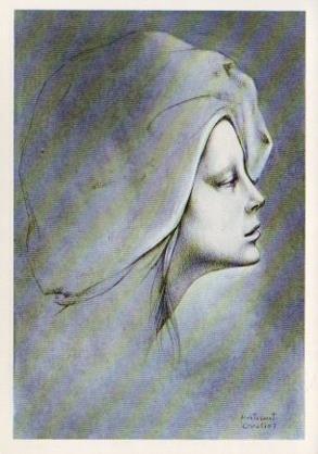 POSTAL PV05578: Montserrat Gudiol, II Feria Nacional del Dibujo Barcelona 1977 